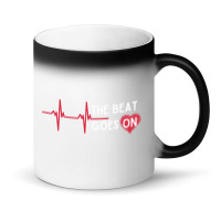 Heart Attack Surgery The Beat Goes On Survivor Rehab Recover Long Slee Magic Mug | Artistshot