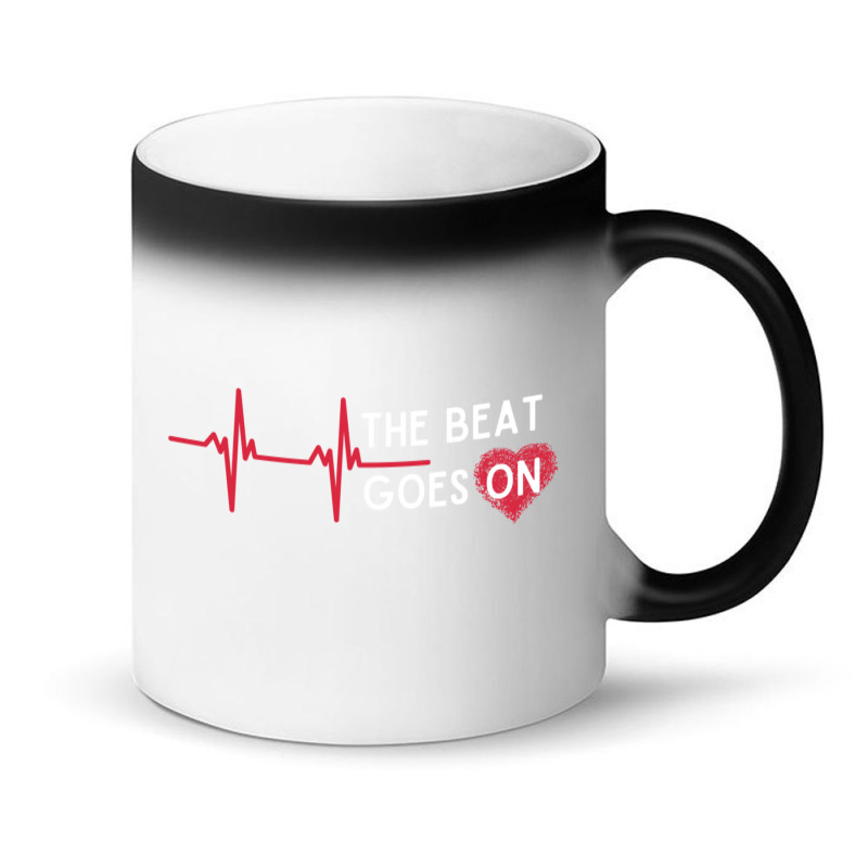 Heart Attack Surgery The Beat Goes On Survivor Rehab Recover Long Slee Magic Mug by cm-arts | Artistshot