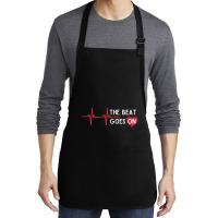 Heart Attack Surgery The Beat Goes On Survivor Rehab Recover Long Slee Medium-length Apron | Artistshot