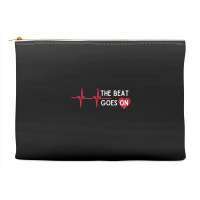 Heart Attack Surgery The Beat Goes On Survivor Rehab Recover Long Slee Accessory Pouches | Artistshot