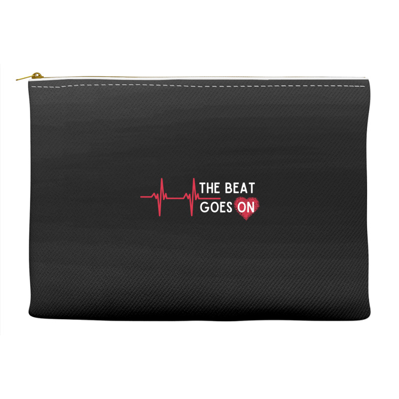 Heart Attack Surgery The Beat Goes On Survivor Rehab Recover Long Slee Accessory Pouches by cm-arts | Artistshot