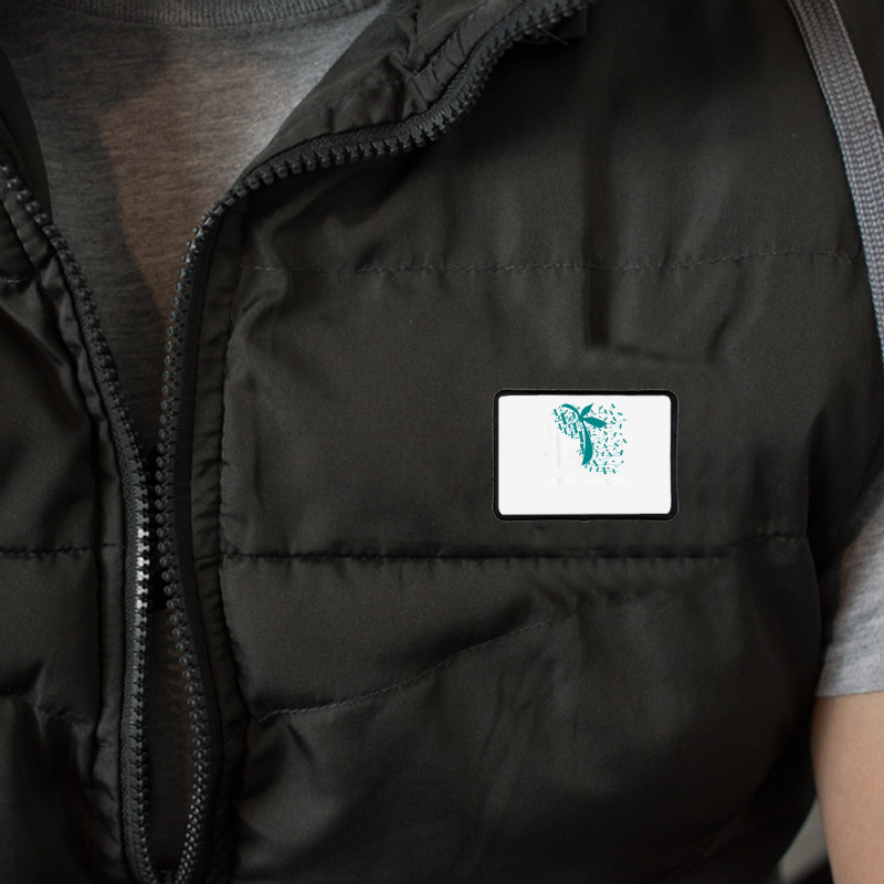 We Wear Teal For Myasthenia Gravis Awareness T Shirt Rectangle Patch | Artistshot