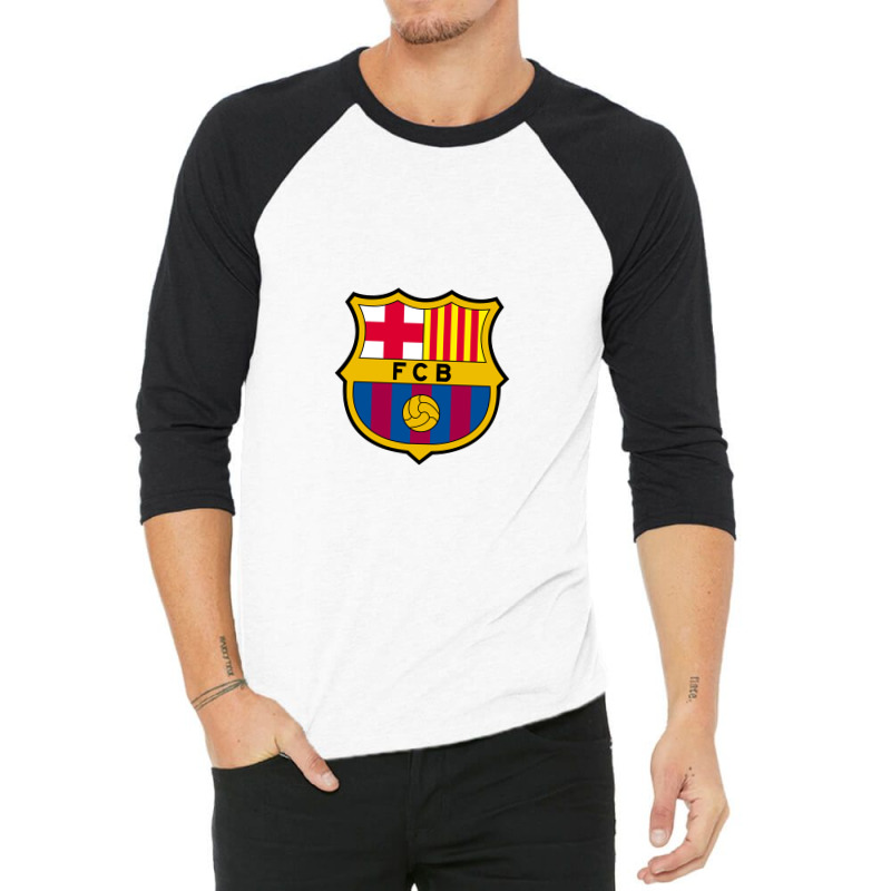 Fc #barcelona 3/4 Sleeve Shirt | Artistshot