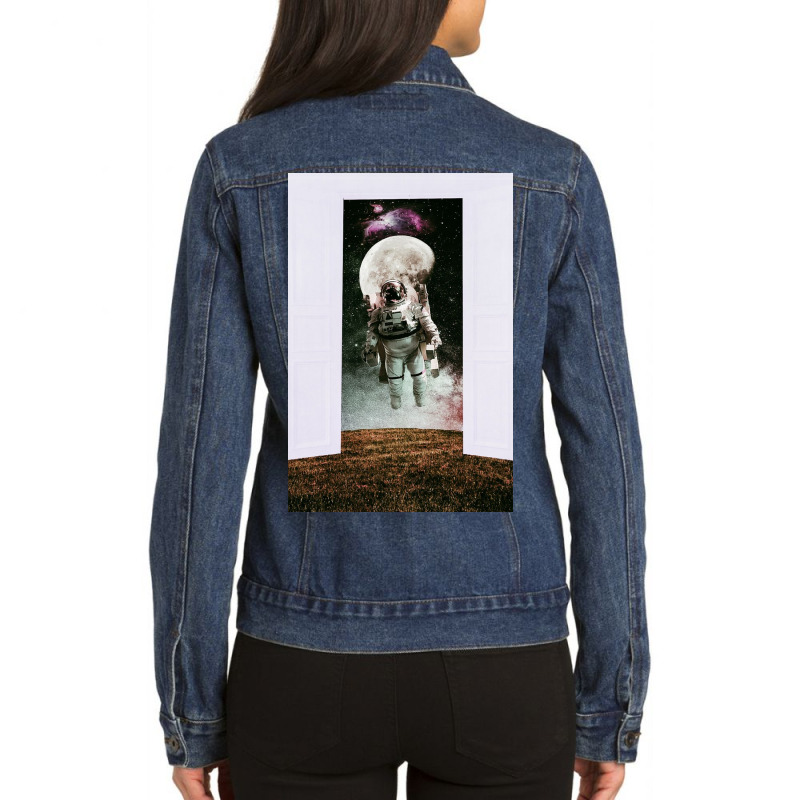 Far From Home Ladies Denim Jacket by RAPart | Artistshot