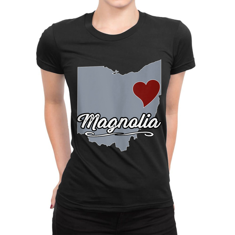 Magnolia   Ohio  Oh City State Usa   Cute Souvenir   Tank Top Ladies Fitted T-Shirt by cm-arts | Artistshot