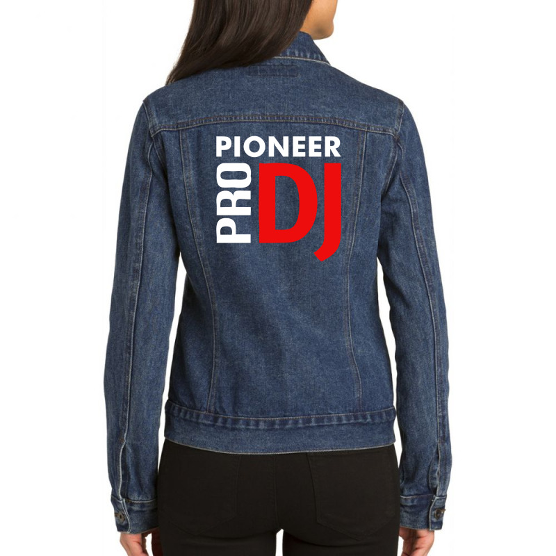 Pioneer Dj Pro Ladies Denim Jacket by cm-arts | Artistshot