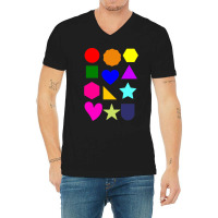 Shapes And Colours Compilation 4 V-neck Tee | Artistshot