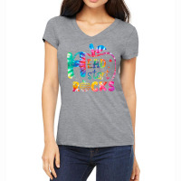 Hello Head Start Rock Tie Dye Back To School Teacher T Shirt Women's V-neck T-shirt | Artistshot