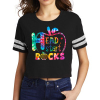 Hello Head Start Rock Tie Dye Back To School Teacher T Shirt Scorecard Crop Tee | Artistshot