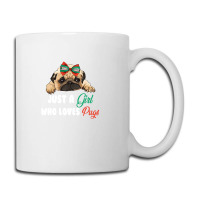 Just A Girl Who Loves Pugs For Dark Coffee Mug | Artistshot