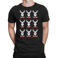 Funny Christmas Deer Bow Hunting Santa Men Women Hunter T-shirt | Artistshot