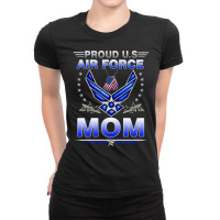 Us Air Force Proud Us Air Force Proud Mom Proud Air Force Long Sleeve Ladies Fitted T-shirt | Artistshot