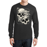 Skull Morel Mushrooms Mycologist Goth Mushroom Art Long Sleeve Shirts | Artistshot