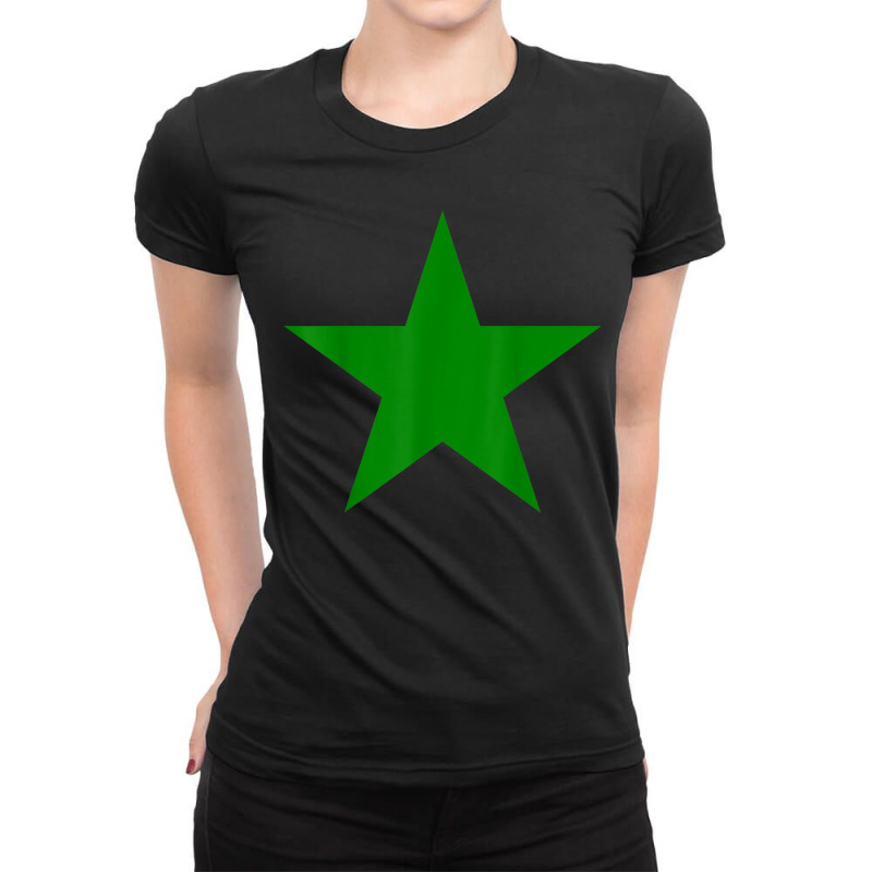 Green Star Green Star Ladies Fitted T-Shirt by ValentinoHoover | Artistshot