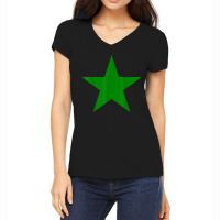 Green Star Green Star Women's V-neck T-shirt | Artistshot