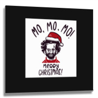 Mo Mo Mo Merry Christmas Classic Metal Print Square | Artistshot