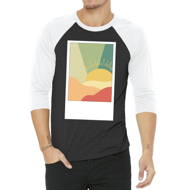 Polaroid Sunset 3/4 Sleeve Shirt by cm-arts | Artistshot