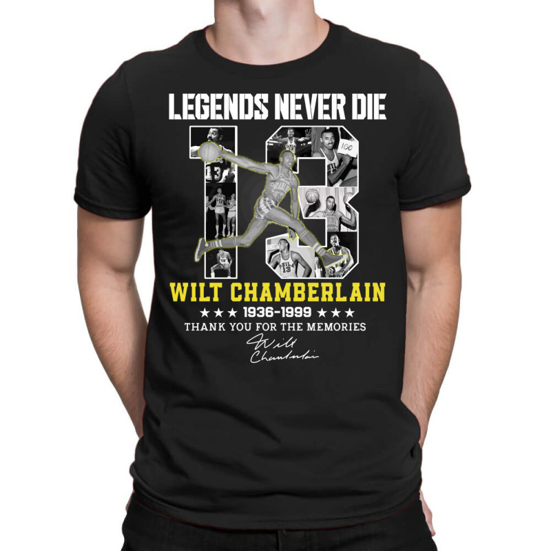 Wilt Chamberlain Basketball Legends T-Shirt by cm-arts | Artistshot