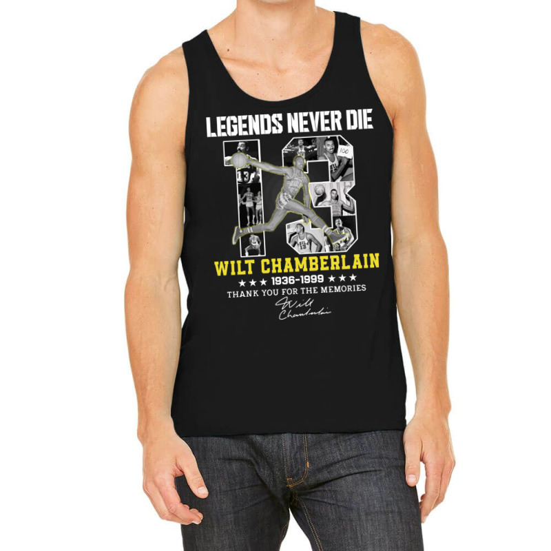 Wilt Chamberlain Basketball Legends Tank Top by cm-arts | Artistshot