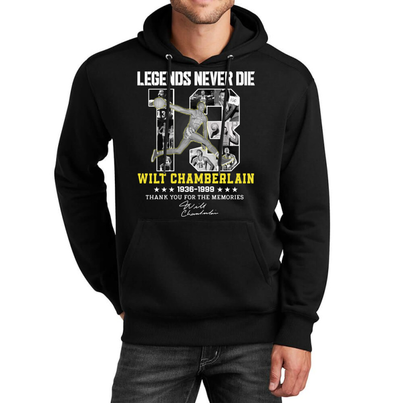 Wilt Chamberlain Basketball Legends Unisex Hoodie by cm-arts | Artistshot