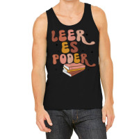 Leer Es Poder Groovy Spanish Teacher Bilingual Maestra Tank Top | Artistshot