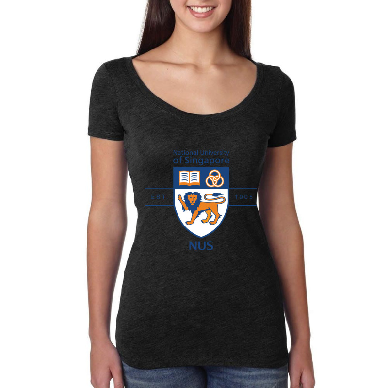 The National University Of Singapore Women's Triblend Scoop T-shirt by cm-arts | Artistshot