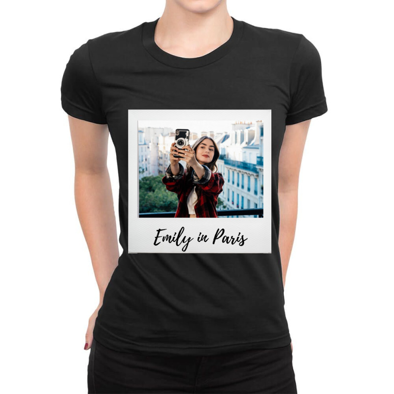 Emily In Paris Polaroid Frame Ladies Fitted T-Shirt by cm-arts | Artistshot