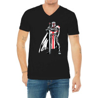 Crusader Knight Templar V-neck Tee | Artistshot