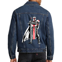 Crusader Knight Templar Men Denim Jacket | Artistshot