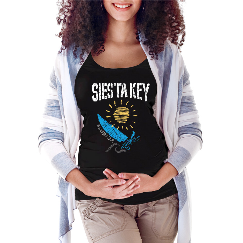 Siesta Key Florida Souvenir Sailing Catamaran Fl Pullover Hoodie Maternity Scoop Neck T-shirt by cm-arts | Artistshot