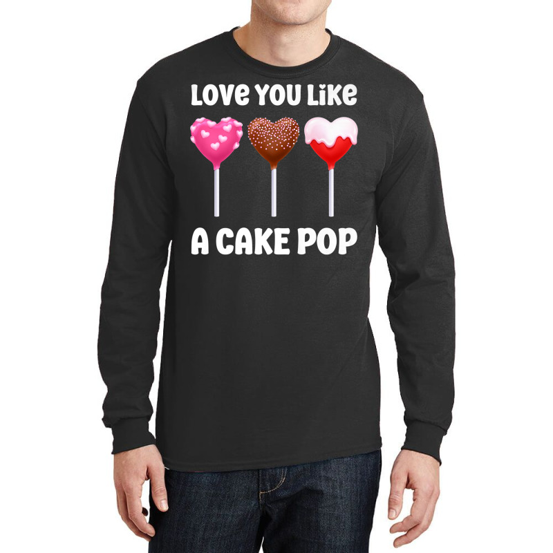 Valentines Day Love You Like A Cake Pop Candy Popsicle Premium T Shirt Long Sleeve Shirts | Artistshot