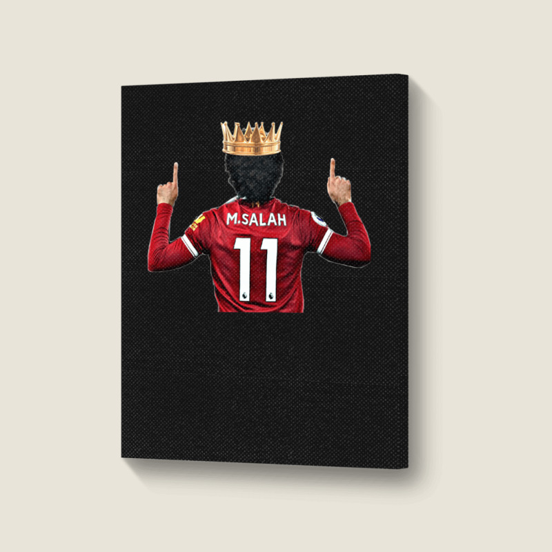 Mo Salah Pullover Portrait Canvas Print | Artistshot