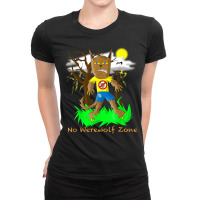 No Werewolf Zone By Doomaflotchy Jr. Ladies Fitted T-shirt | Artistshot