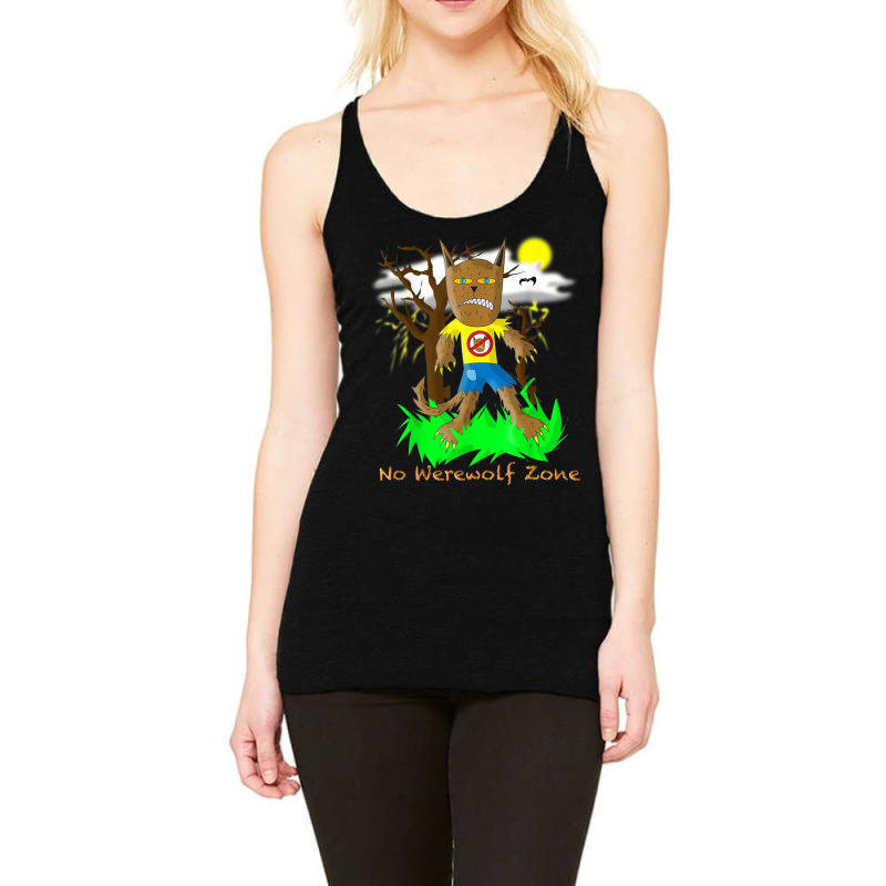 No Werewolf Zone By Doomaflotchy Jr. Racerback Tank by KaseyReyes | Artistshot