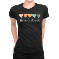 Leopard Hearts Teacher Student, Head Start T Shirt Ladies Fitted T-shirt | Artistshot