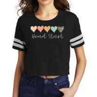 Leopard Hearts Teacher Student, Head Start T Shirt Scorecard Crop Tee | Artistshot