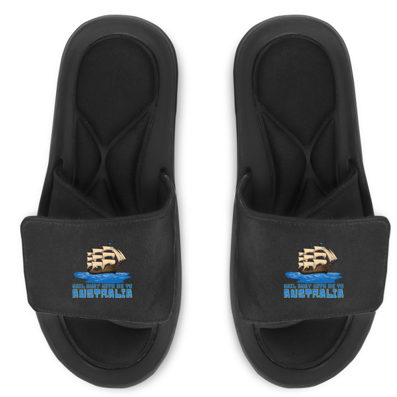 Sail Away With Me To Australia Slide Sandal | Artistshot