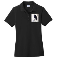 Japanese Art, Japanese Woodblock Art Print Crow Kyosai T Shirt Ladies Polo Shirt | Artistshot