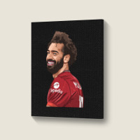 Mo Salah The Red Classic Portrait Canvas Print | Artistshot