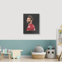 Mo Salah The Red Classic Portrait Canvas Print | Artistshot