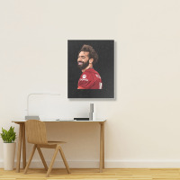 Mo Salah The Red Classic Portrait Canvas Print | Artistshot