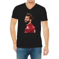 Mo Salah The Red Classic V-neck Tee | Artistshot