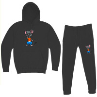 Cute Anthropomorphic Human-like Cartoon Character Mouse In Clothes Hoodie & Jogger Set | Artistshot