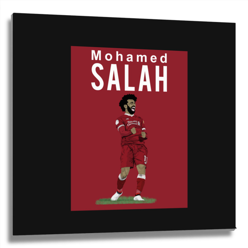 Mohamed A Salah Liverpool Classic Metal Print Square | Artistshot