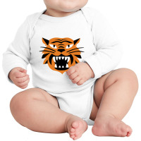 Face Tiger Long Sleeve Baby Bodysuit | Artistshot