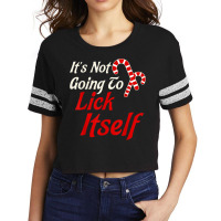 It's Not Going To Lick Itself Adult Funny Christmas Scorecard Crop Tee | Artistshot