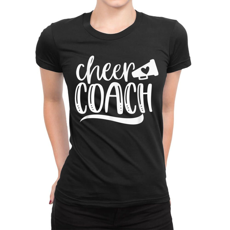 Womens Cheer Coach Shirt, Megaphone Distressed Design Ladies Fitted T-Shirt by DanielEricJagd | Artistshot