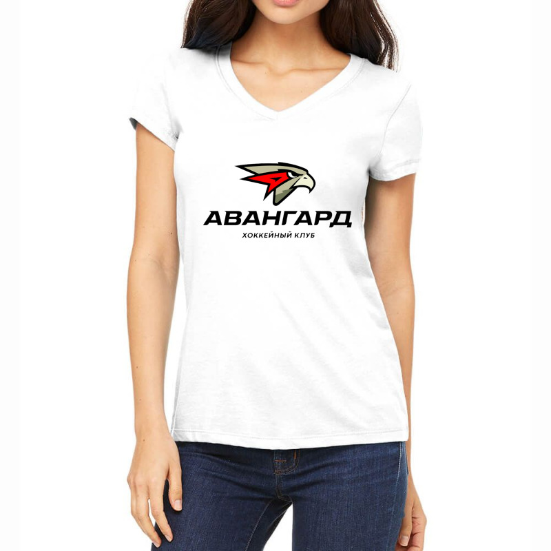 Avangard Omsk Hockey Essential Women's V-Neck T-Shirt by cm-arts | Artistshot