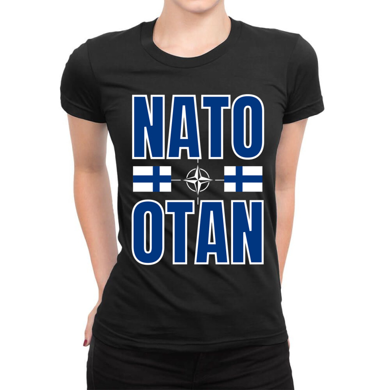 Nato Otan Finland Suomi Natoon Ladies Fitted T-Shirt by cm-arts | Artistshot