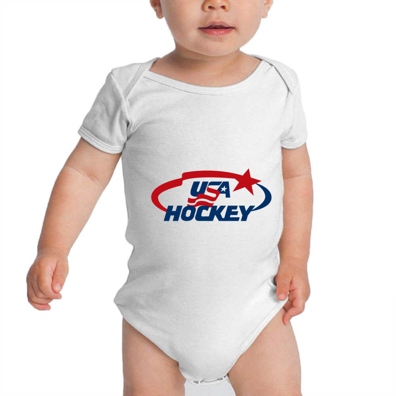 Usa Hockey Baby Bodysuit by cm-arts | Artistshot